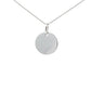 White Gold Disc Style Pendant  Gardiner Brothers   