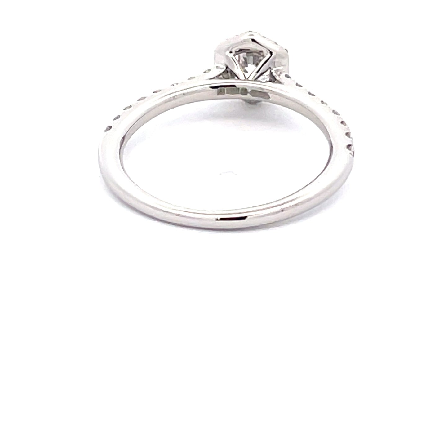 Platinum Round Brilliant Cut Diamond Halo Cluster Style Ring - 0.70cts Gardiner Brothers