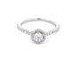 Platinum Round Brilliant Cut Diamond Halo Cluster Style Ring - 0.70cts Gardiner Brothers