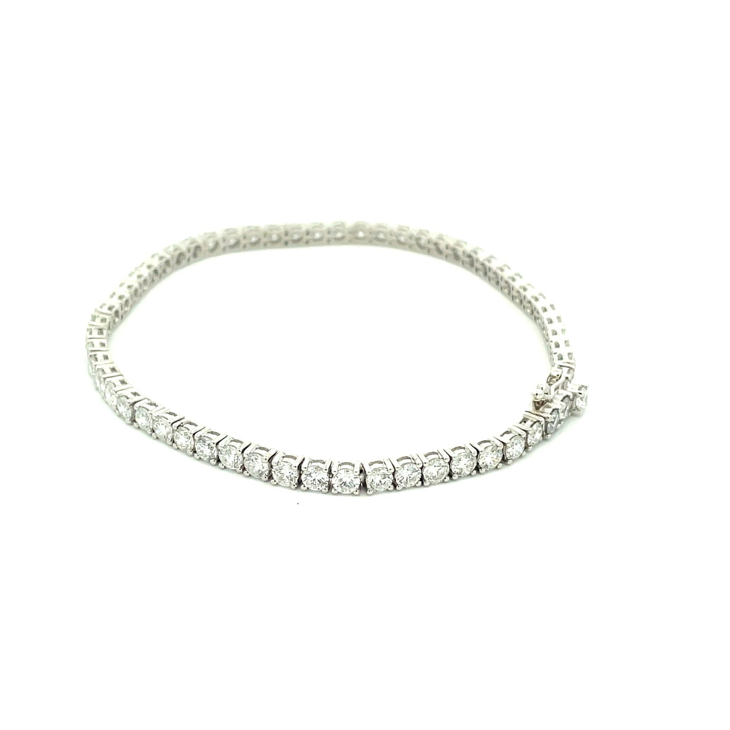 Round Brilliant Cut Diamond Tennis Bracelet - 3.18cts Gardiner Brothers