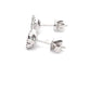 Round Brilliant Cut Diamond fancy Cluster Style earrings  Gardiner Brothers   