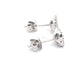 Round Brilliant Cut Diamond fancy Cluster Style earrings  Gardiner Brothers   