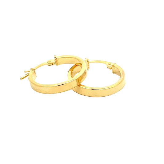 Yellow Gold Hoop Earrings  Gardiner Brothers   