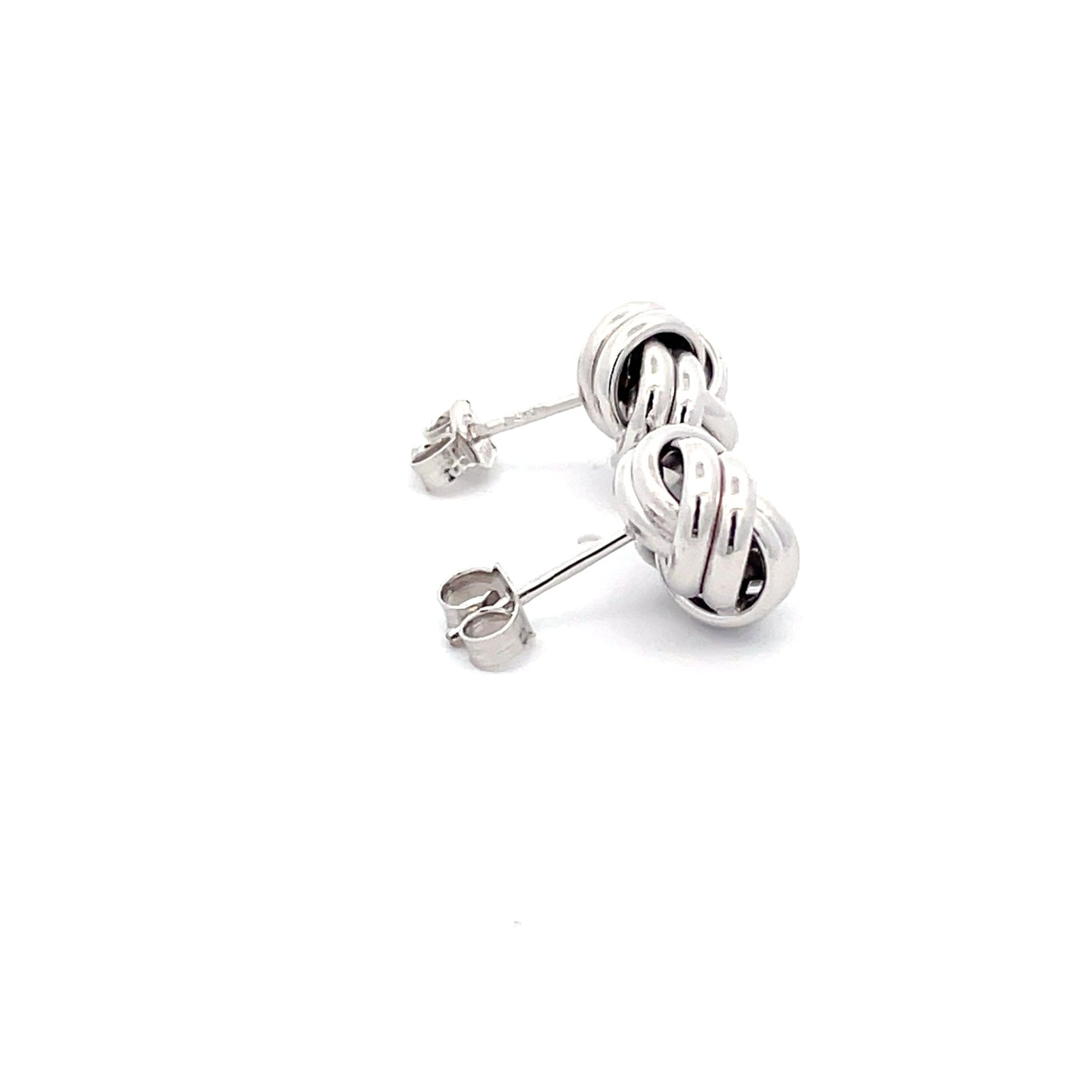 White Gold Knot Earring  Gardiner Brothers   
