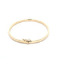Yellow Gold 4x2mm Solid Court Bangle Gardiner Brothers