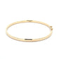 Yellow Gold 4x2mm Solid Court Bangle Gardiner Brothers