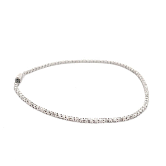 White Gold Diamond Tennis Bracelet - 2.10cts  Gardiner Brothers   