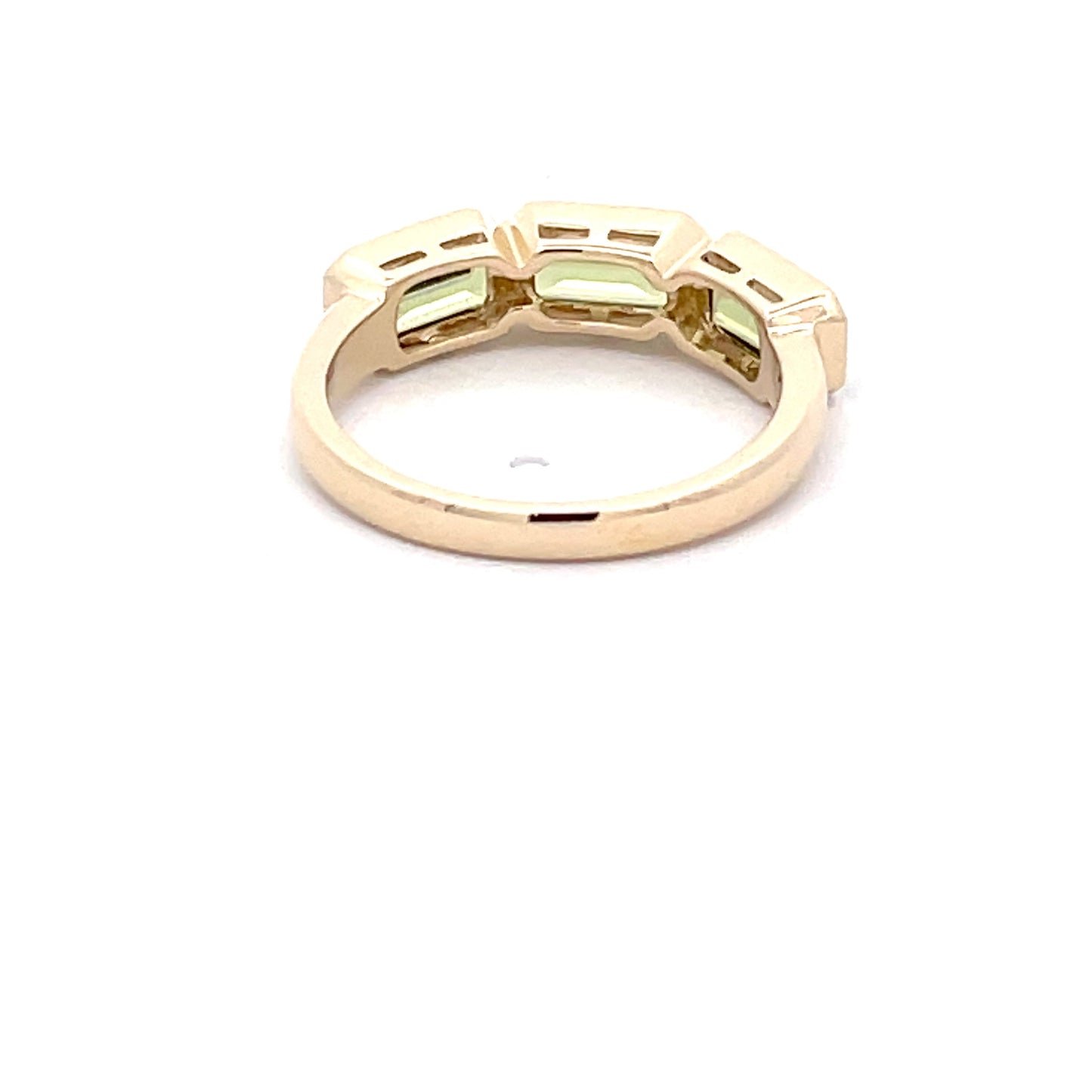 Peridot 3 Stone Ring  Gardiner Brothers   