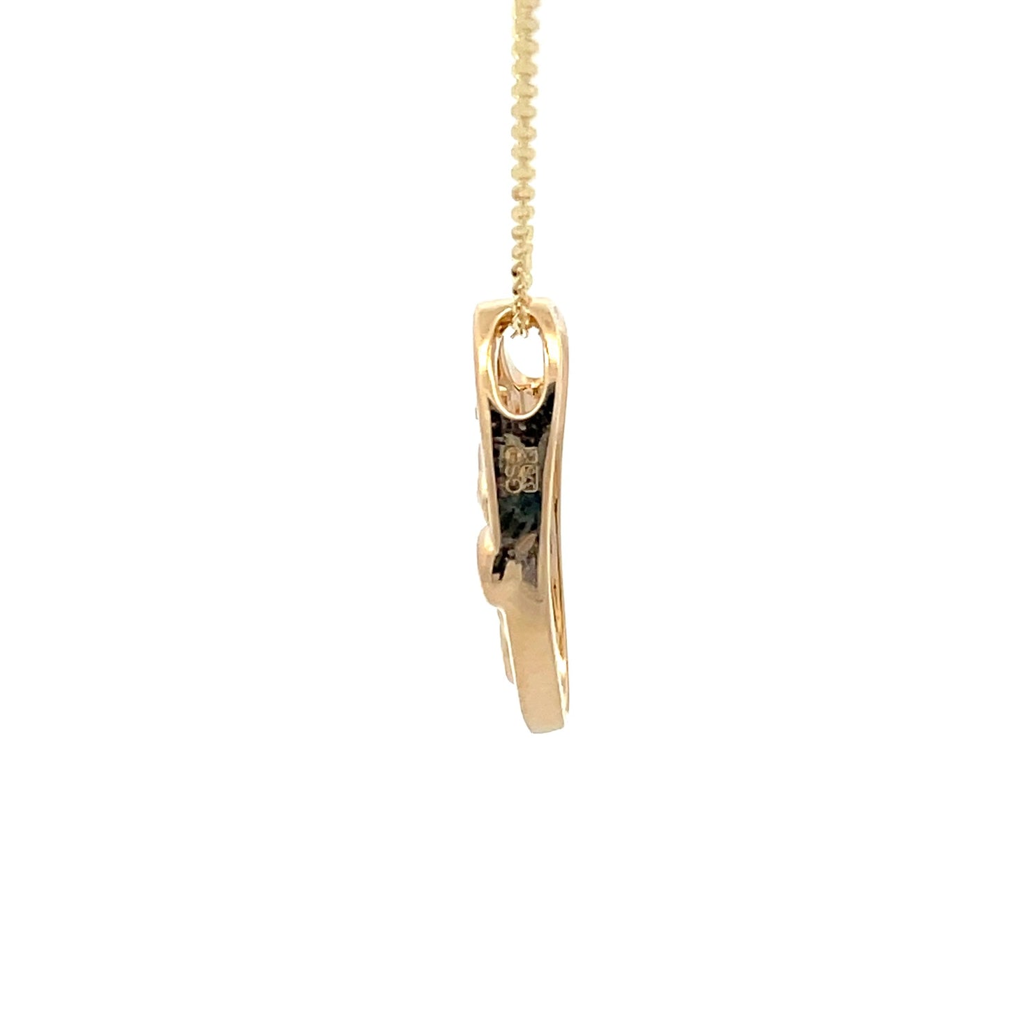 Yellow Gold Diamond Bubble Style Pendant  Gardiner Brothers   