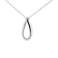 White Gold Diamond Set Teardrop Shaped Pendant  Gardiner Brothers   