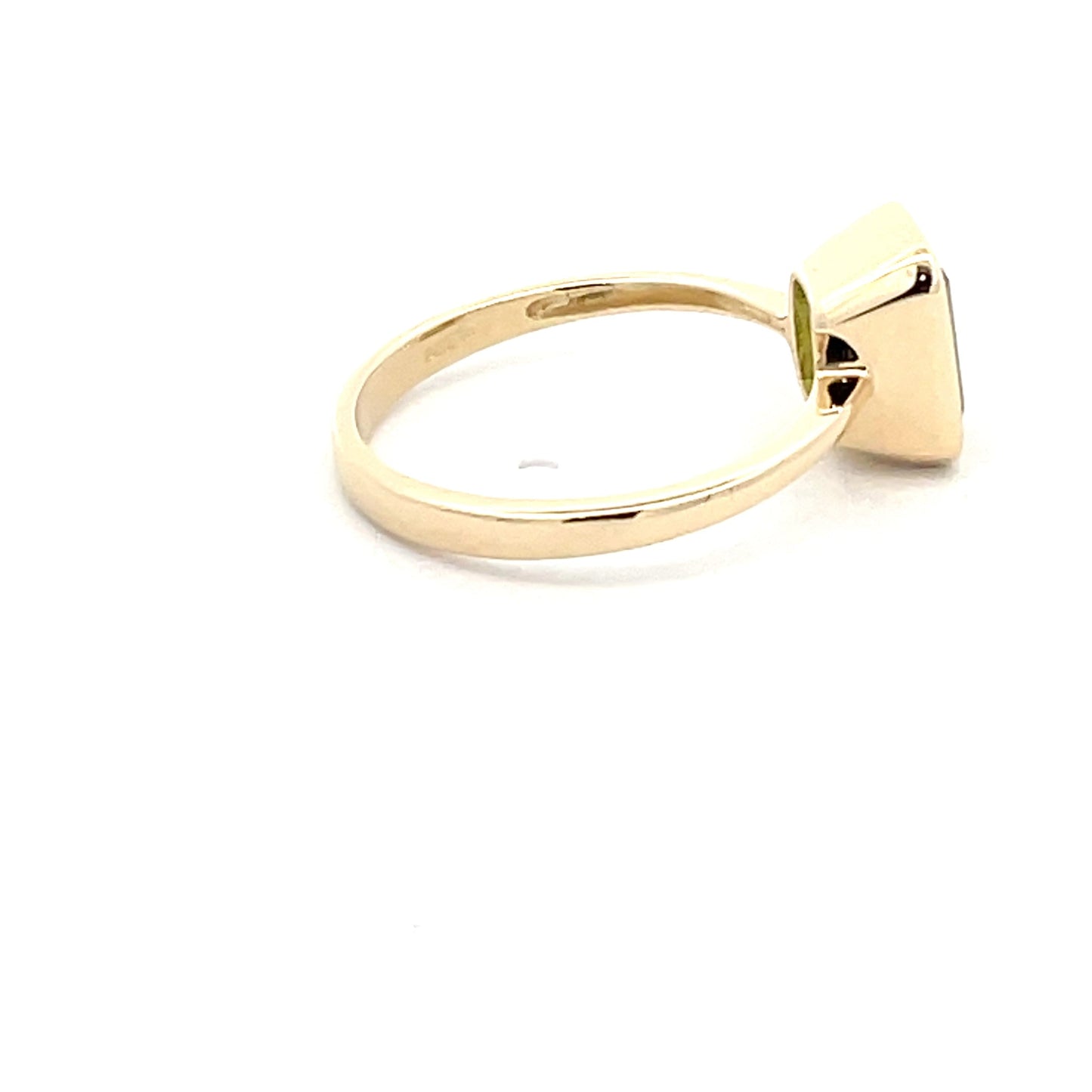 Octagonal Shaped Peridot Ring  Gardiner Brothers   