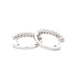 Round Brilliant Cut Diamond Set Hoop Earrings  Gardiner Brothers   