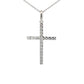 White Gold Diamond Cross Pendant  Gardiner Brothers   