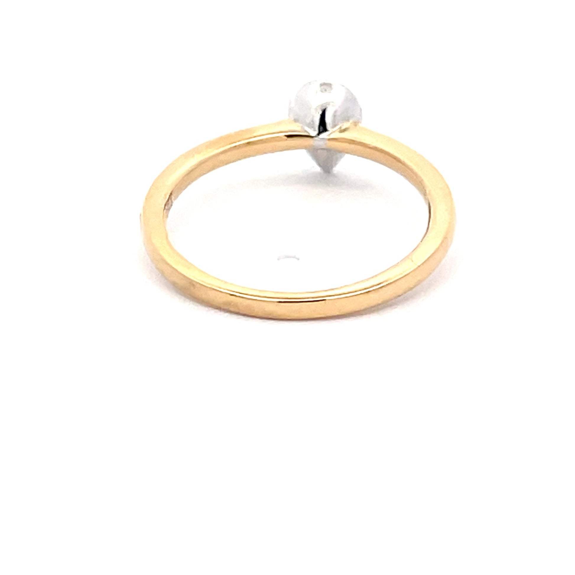 Yellow Gold Pear Shaped Diamond Solitaire Ring Gardiner Brothers