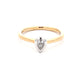Yellow Gold Pear Shaped Diamond Solitaire Ring Gardiner Brothers