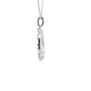 White Gold Round Brilliant and Baguette Cut Diamond Circle Pendant - 0.70cts Gardiner Brothers