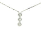 White Gold Diamond 3 Stone Drop Style Pendant  Gardiner Brothers   