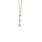 White Gold Diamond 3 Stone Drop Style Pendant  Gardiner Brothers   