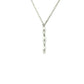 White Gold Diamond 3 Stone Drop Style Pendant  Gardiner Brothers   