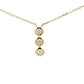 Yellow Gold Diamond 3 Stone Drop Style Pendant  Gardiner Brothers   