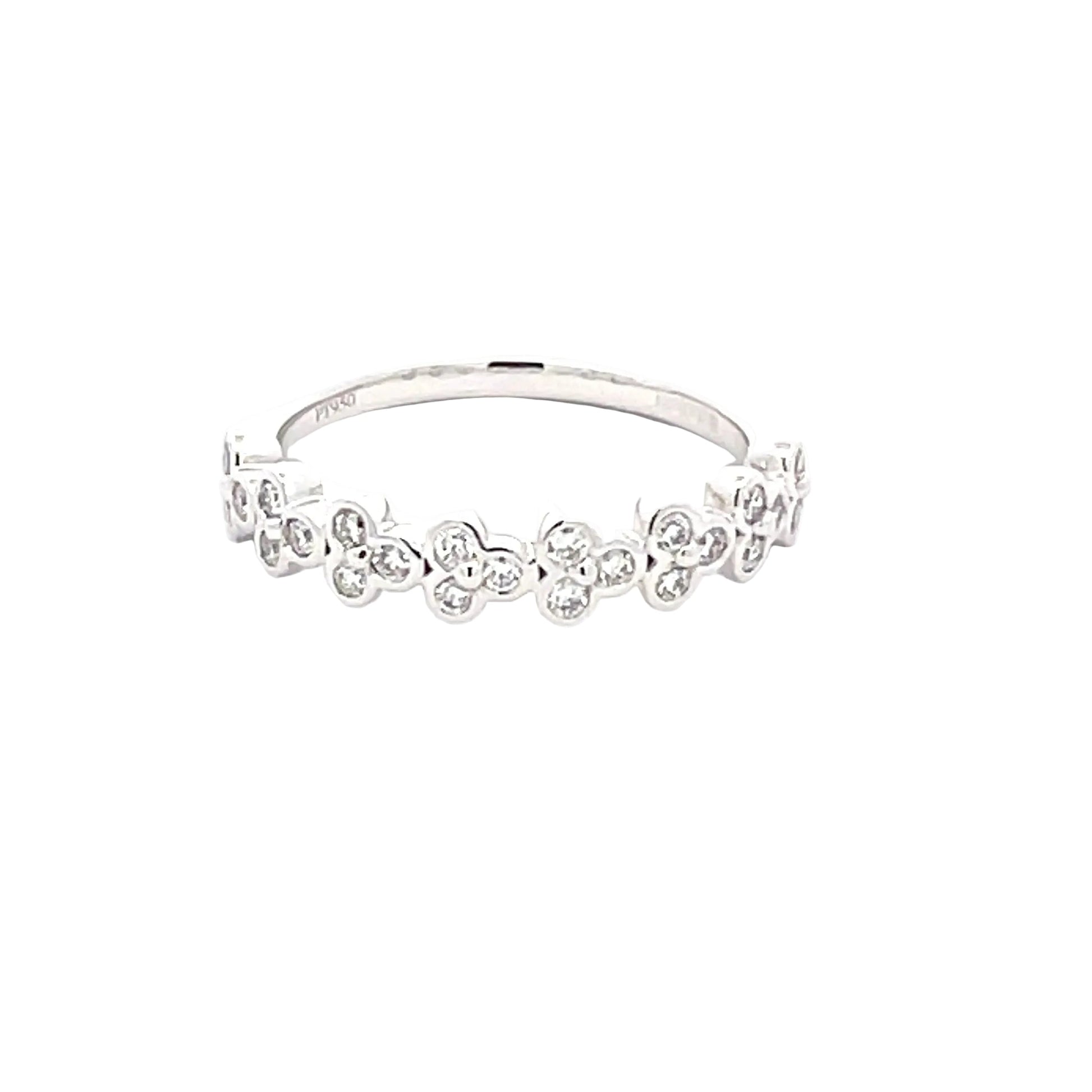 Round Brilliant Cut Diamond Floral Style Dress ring  Gardiner Brothers   