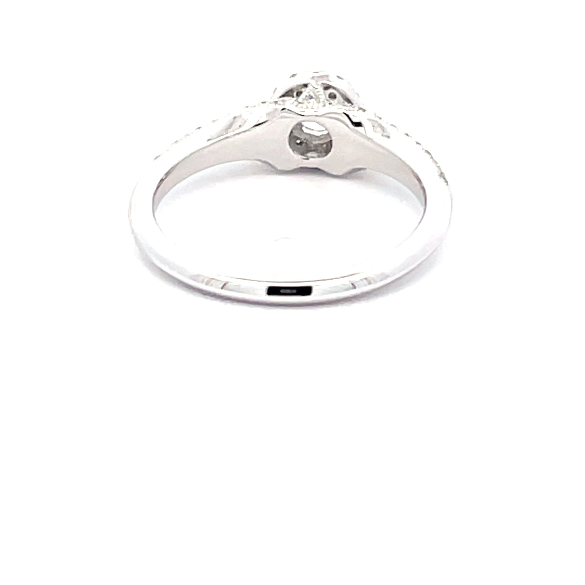 Platinum Round Brilliant Cut Diamond Halo Cluster Style Ring Gardiner Brothers