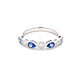 Sapphire and Diamond Vintage Style Eternity Ring  Gardiner Brothers   