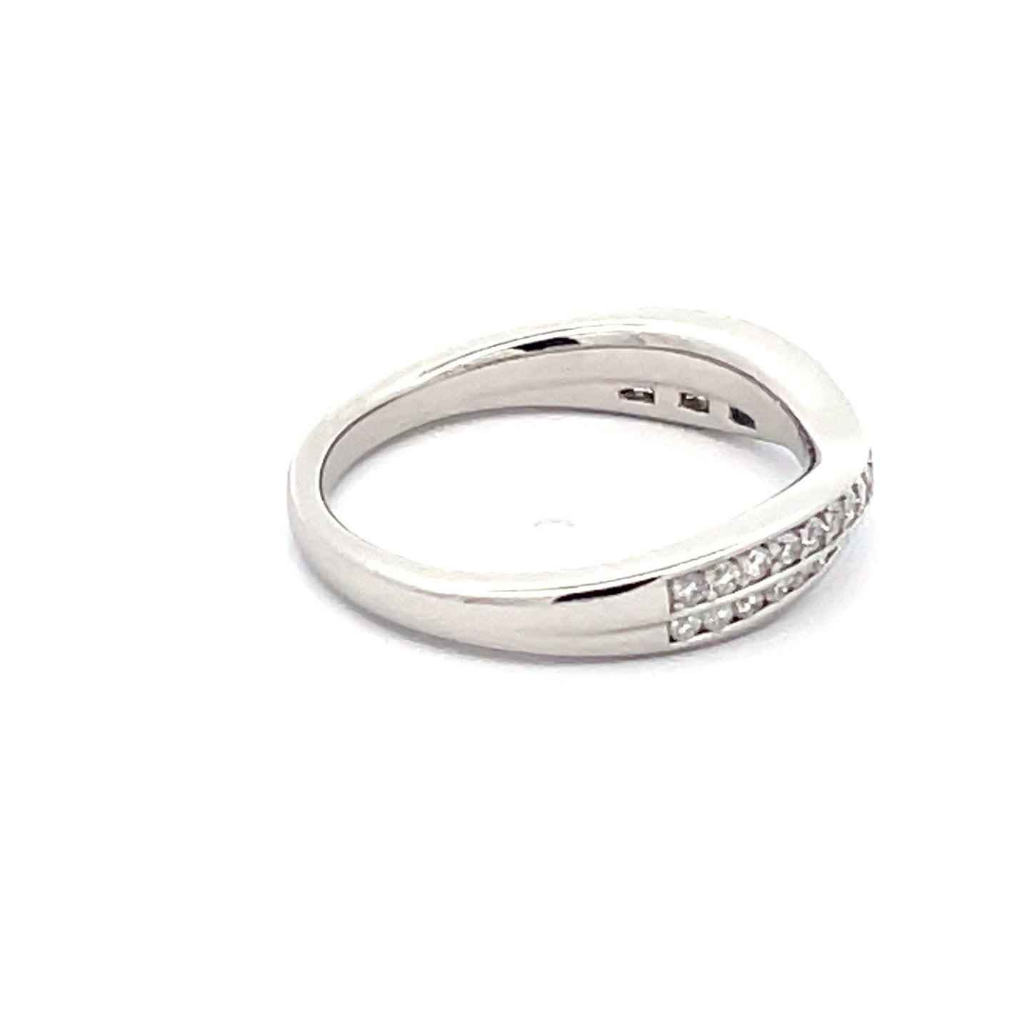 Round Brilliant Cut Diamond Bow Shaped Ring  Gardiner Brothers   