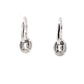 Oval Shaped Diamond Halo Drop Style Earrings  Gardiner Brothers   
