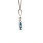 Swiss Blue Topaz and Diamond Drop Pendant  Gardiner Brothers   