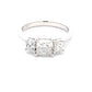 Platinum Princess Cut Diamond 3 Stone Ring - 1.60cts Gardiner Brothers