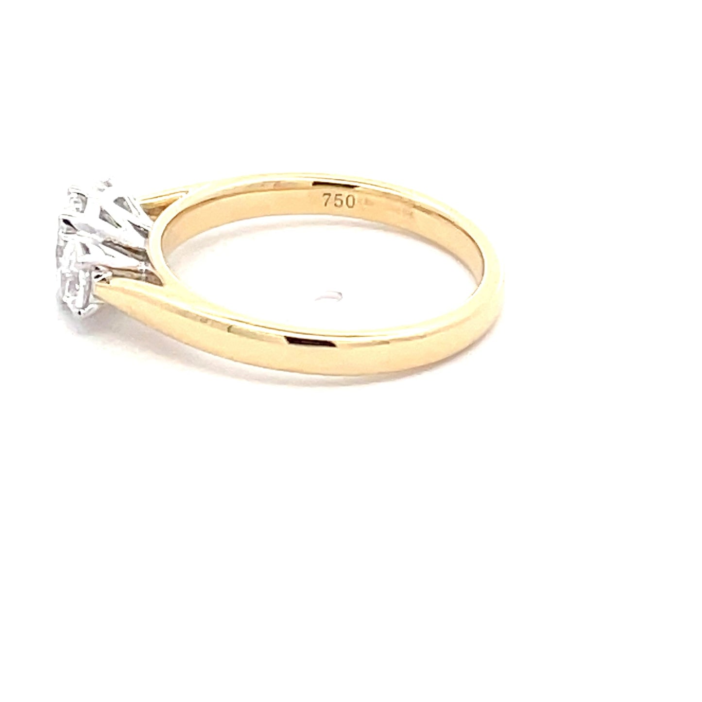 Yellow Gold OVAL SHAPED DIAMOND 3 STONE RING - 0.72CTS Gardiner Brothers