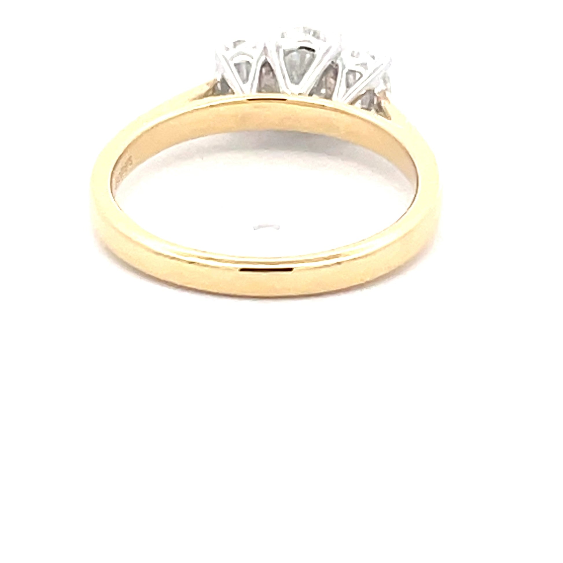 Yellow Gold OVAL SHAPED DIAMOND 3 STONE RING - 0.90CTS Gardiner Brothers