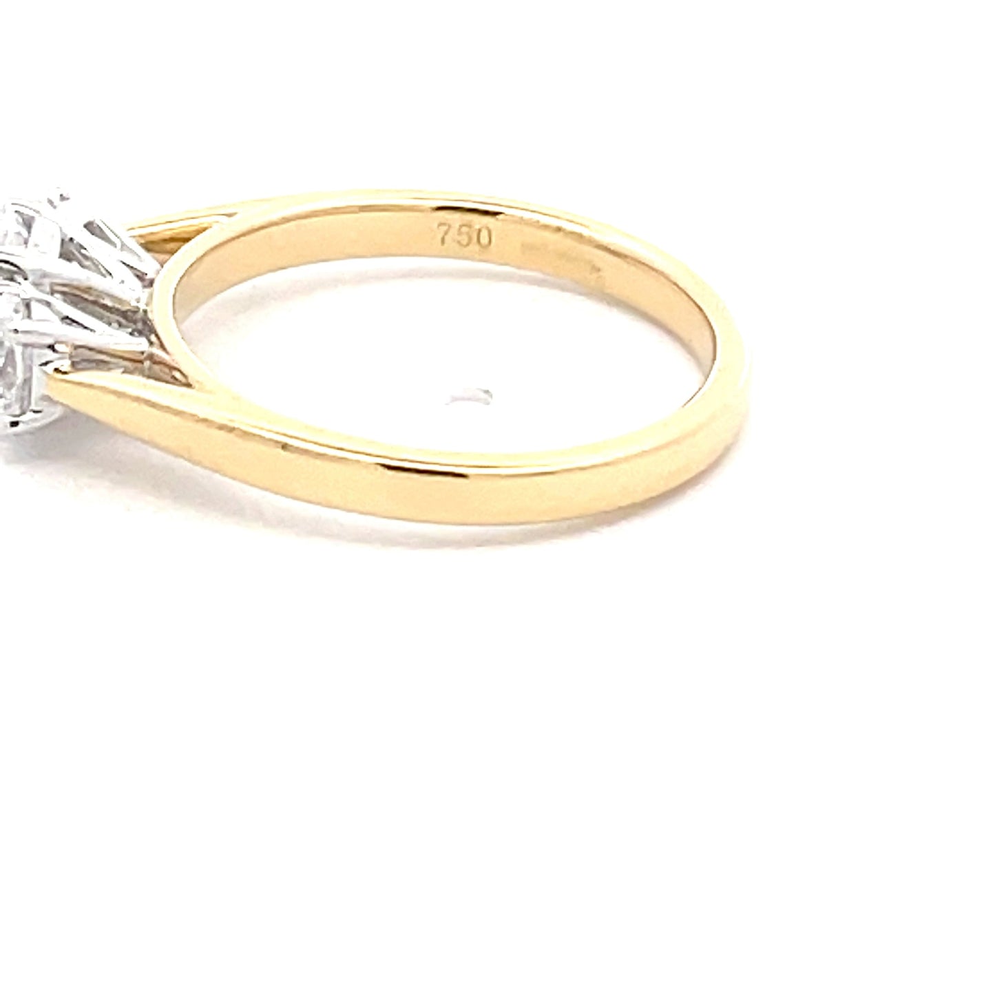 Yellow Gold OVAL SHAPED DIAMOND 3 STONE RING - 0.90CTS Gardiner Brothers