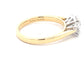 Yellow Gold OVAL SHAPED DIAMOND 3 STONE RING - 0.90CTS Gardiner Brothers