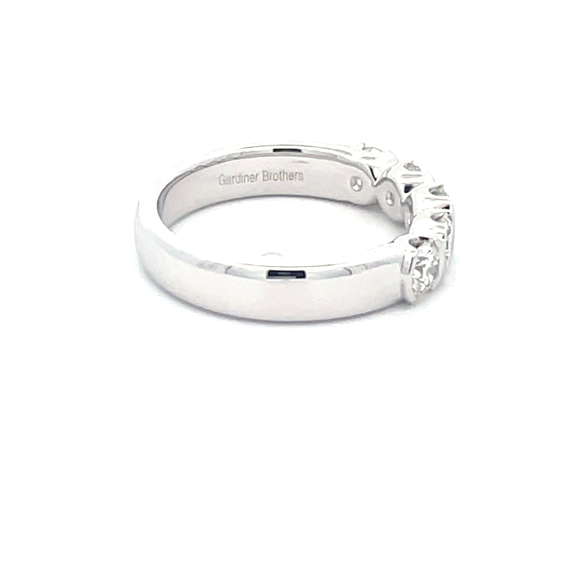 Round Brilliant Cut Diamond 5 Stone Ring - 1.00cts  Gardiner Brothers   