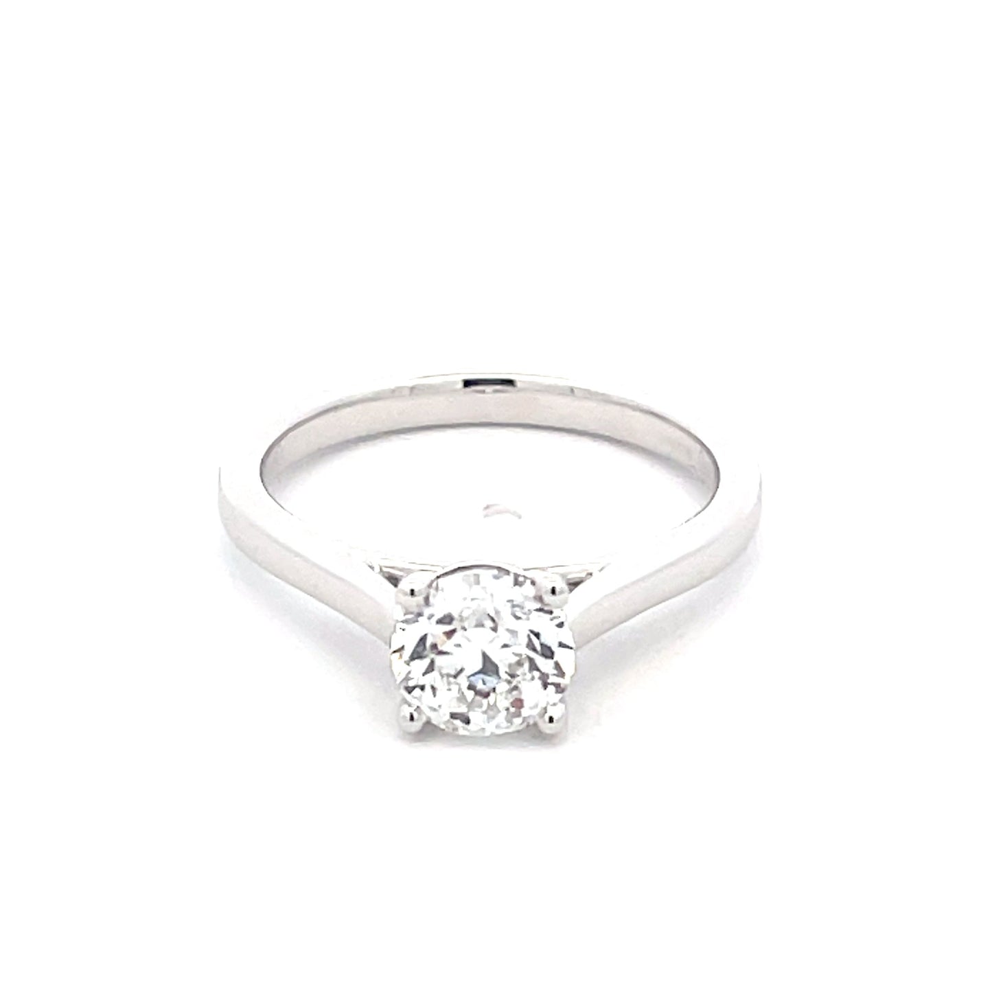 Platinum ROUND BRILLIANT CUT DIAMOND SOLITAIRE RING - 1.00CTS Gardiner Brothers