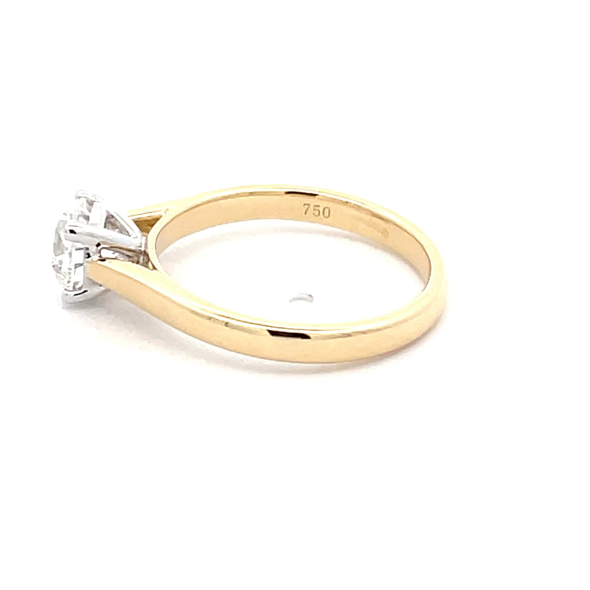 Yellow Gold ROUND BRILLIANT CUT DIAMOND SOLITAIRE RING - 1.00CTS Gardiner Brothers