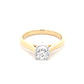 Yellow Gold ROUND BRILLIANT CUT DIAMOND SOLITAIRE RING - 1.00CTS Gardiner Brothers