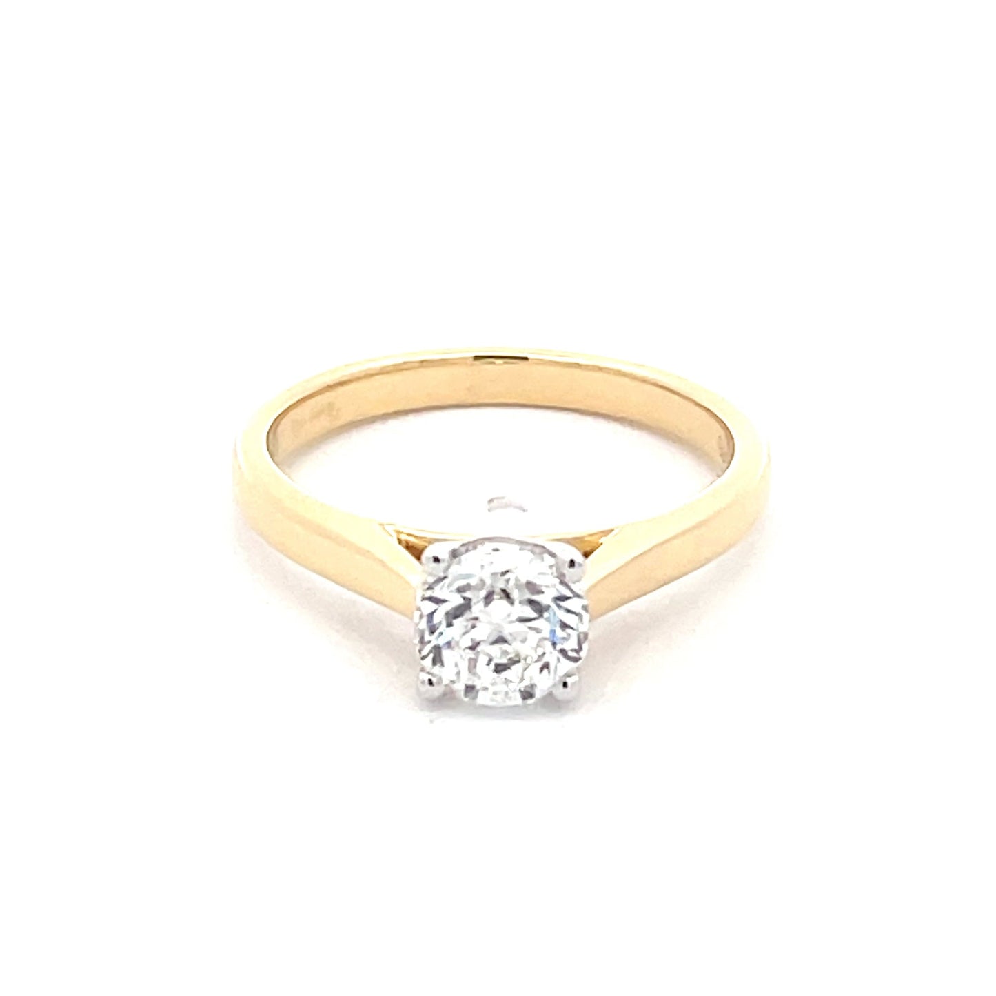 Yellow Gold ROUND BRILLIANT CUT DIAMOND SOLITAIRE RING - 1.00CTS Gardiner Brothers