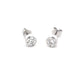 Round Brilliant Cut Diamond Rub-over Style Solitaire Earrings - 0.60cts  Gardiner Brothers   
