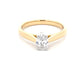 Yellow Gold Oval Shaped Diamond Solitaire Ring - 0.52cts Gardiner Brothers