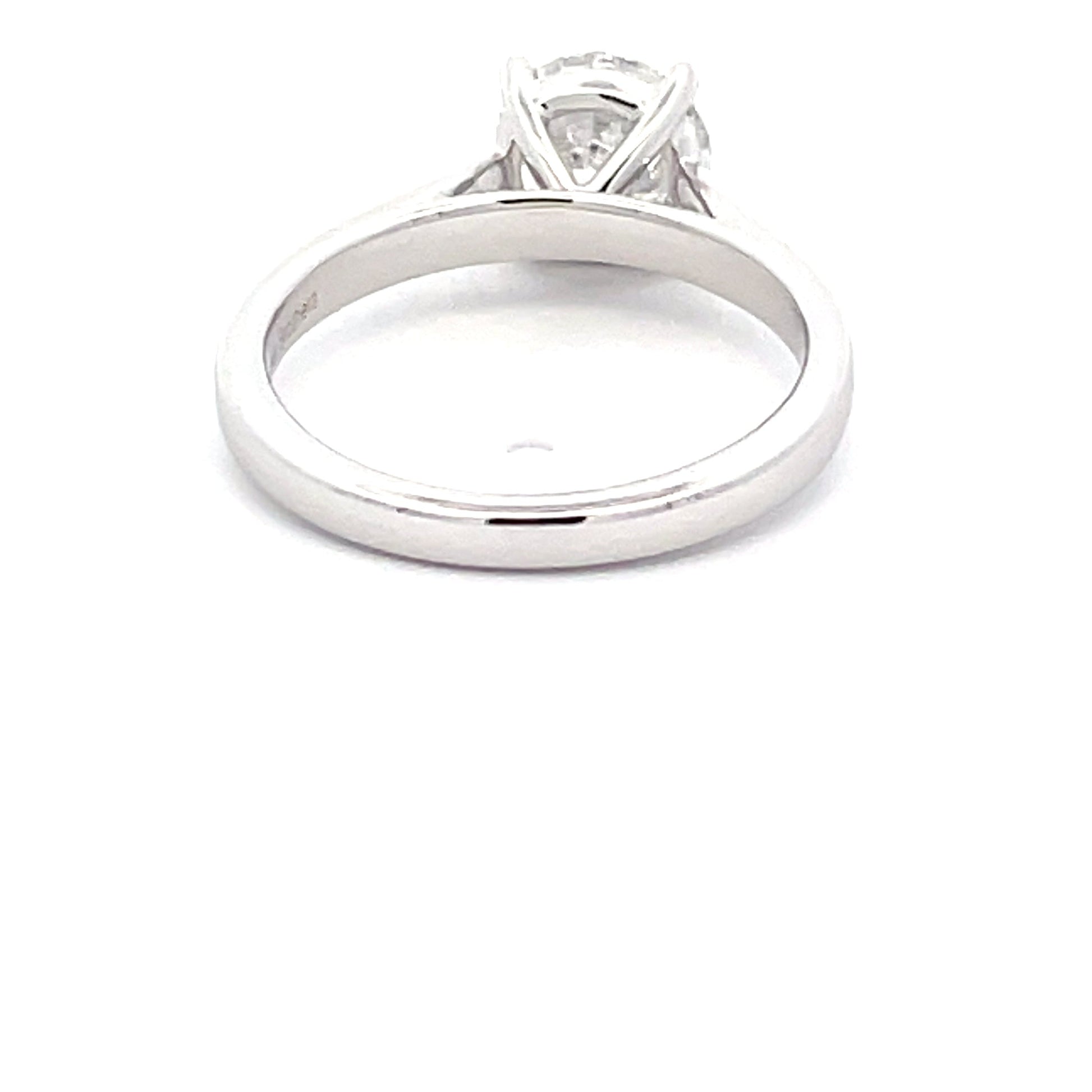 Platinum Round Brilliant Cut Diamond Solitaire Ring - 1.51cts Gardiner Brothers