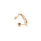 Yellow Gold Split Blade Style Earrings  Gardiner Brothers   