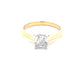 Yellow Gold Cushion Shaped Diamond Solitaire Ring - 1.00cts Gardiner Brothers