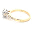 Yellow Gold Oval Shaped Diamond Solitaire ring with diamond set shoulders - 1.45cts Gardiner Brothers