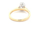 Yellow Gold Oval Shaped Diamond Solitaire ring with diamond set shoulders - 1.45cts Gardiner Brothers