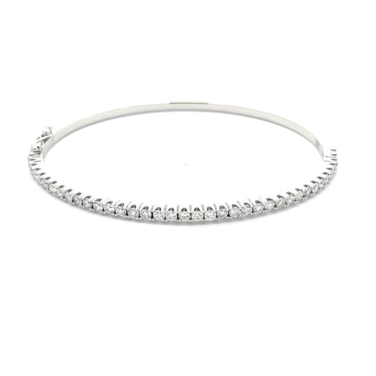 Round Brilliant Cut Diamond Bangle  Gardiner Brothers   