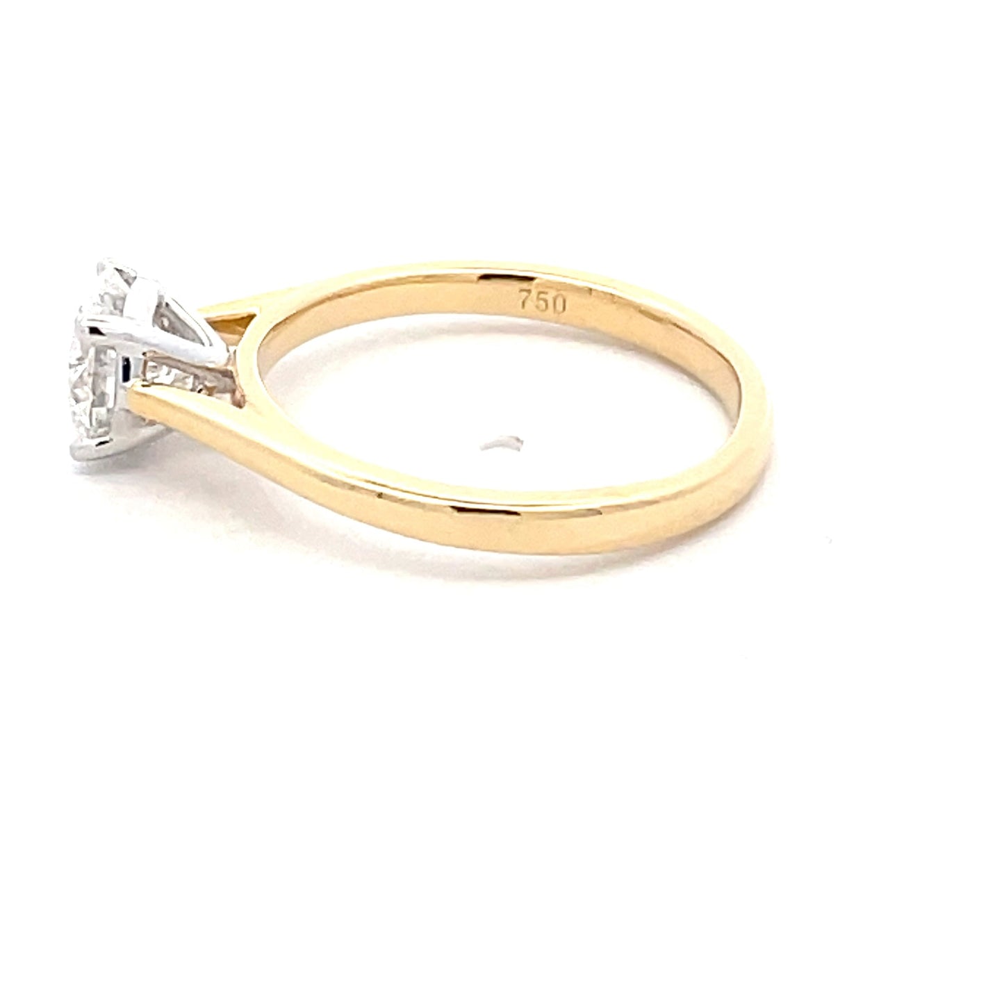 Yellow Gold Round Brilliant Cut Diamond Solitaire Ring - 1.51cts Gardiner Brothers