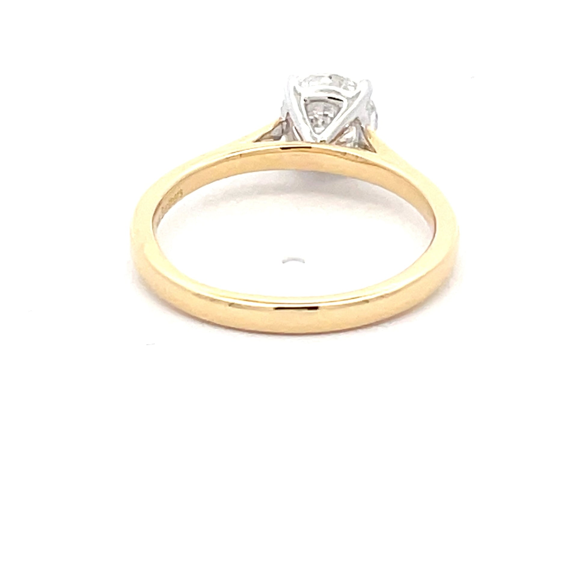 Yellow Gold Round Brilliant Cut Diamond Solitaire Ring - 1.51cts Gardiner Brothers
